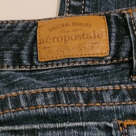 AEROPOSTALE BAYLA SKINNY JEANS - DARK WASH | AERO JEANS - Picture 6 of 9